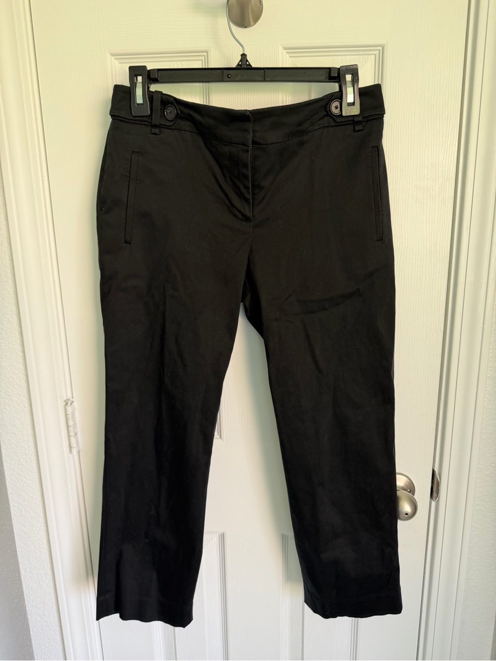 LOFT Black Cropped Ankle Julie Pants